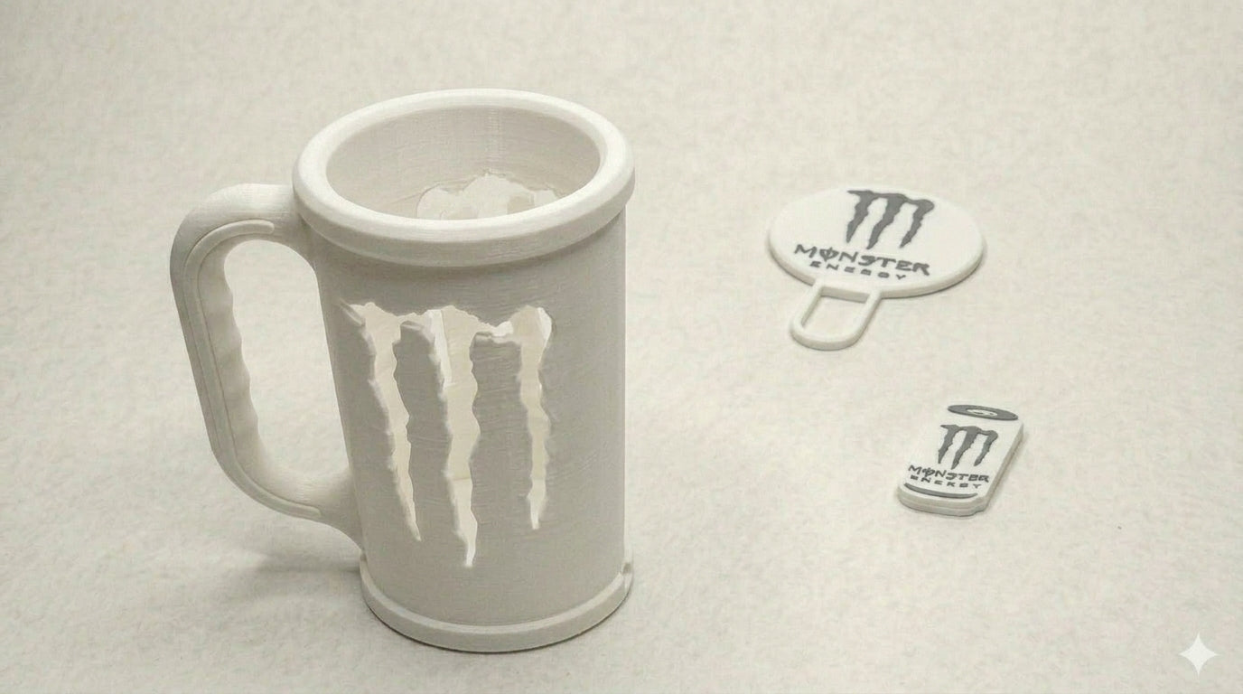 3D Printed Monster Energy Mug
