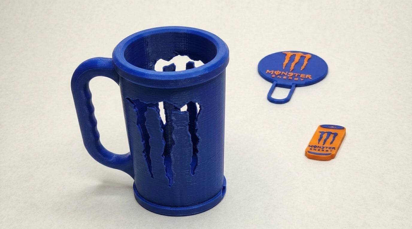 3D Printed Monster Energy Mug