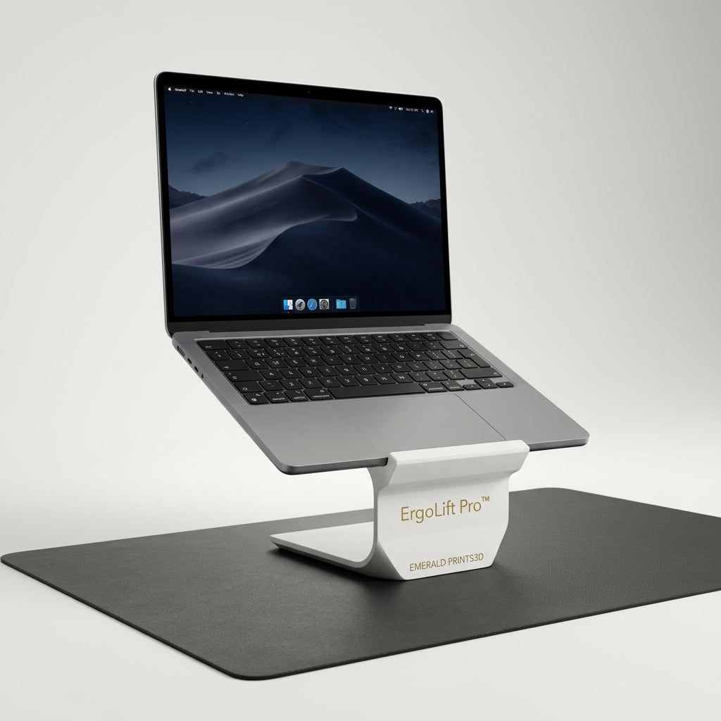 3D Printed Laptop Stand | Ergonomic Riser for MacBook & Notebook | Handmade in Ireland | Desk Organiser | Work From Home Gift