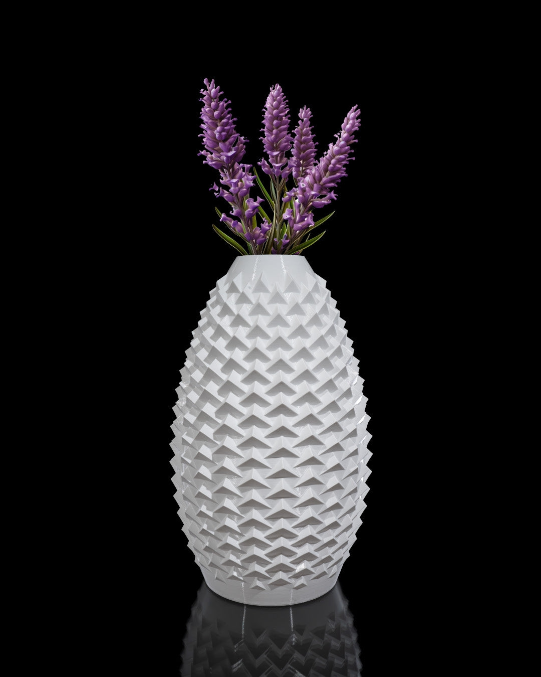 Vittorio Blanc Geometrische PLA Vase – Moderne Luxus-Dekoration