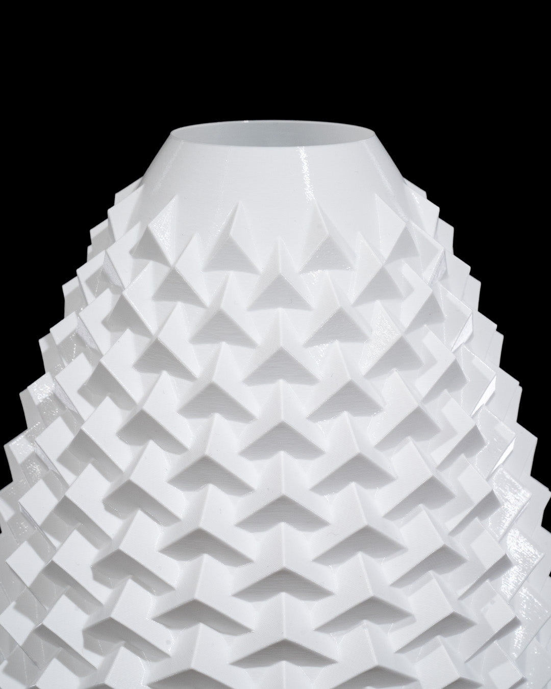 Vittorio Blanc Geometrische PLA Vase – Moderne Luxus-Dekoration
