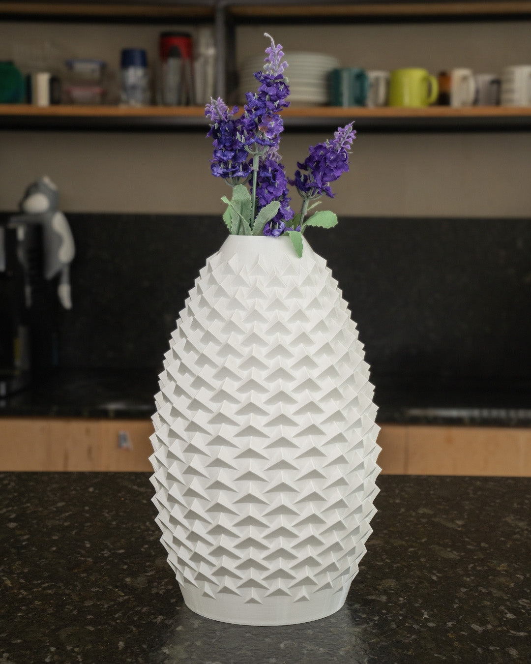Vittorio Blanc Geometrische PLA Vase – Moderne Luxus-Dekoration