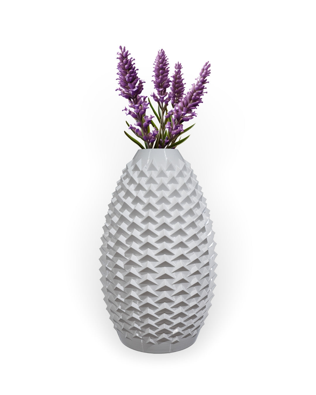 Vittorio Blanc Geometrische PLA Vase – Moderne Luxus-Dekoration