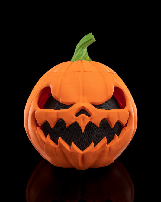 Pumpkin Dock™ Halloween Decor | Echo Dot Holder, Spooky Alexa Stand, Gothic Pumpkin Accessory for Geek & Gaming Room Setup