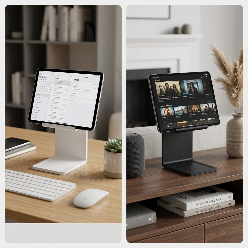 3D Printed iPad & Tablet Stand | Foldable Minimalist Holder | Desk Setup Accessory | Handmade in Ireland | Gift for Him or Her