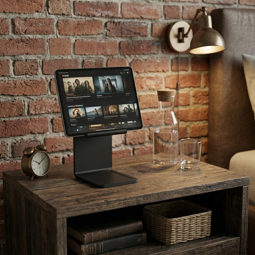 3D Printed iPad & Tablet Stand | Foldable Minimalist Holder | Desk Setup Accessory | Handmade in Ireland | Gift for Him or Her