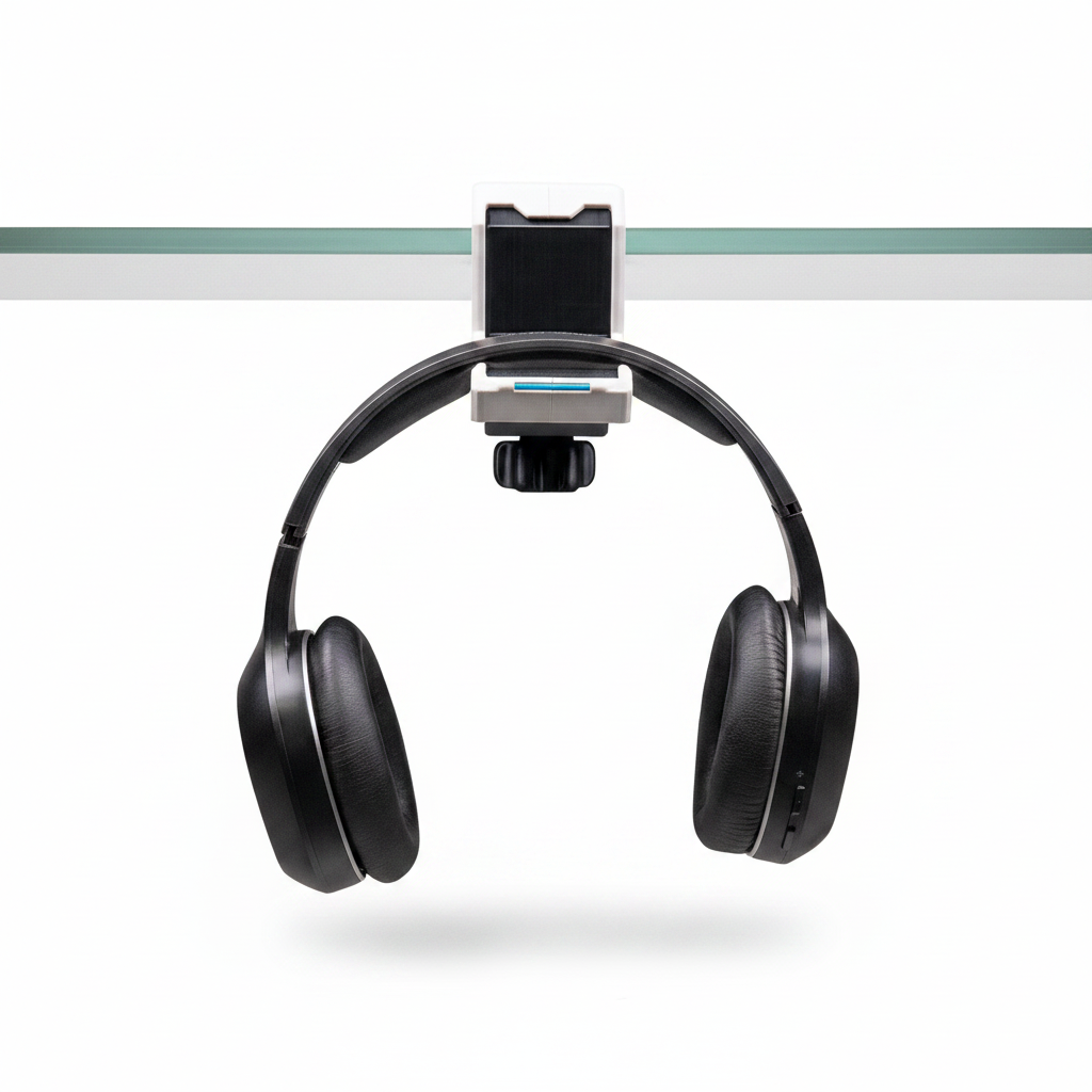 Headphone Hook - White BG