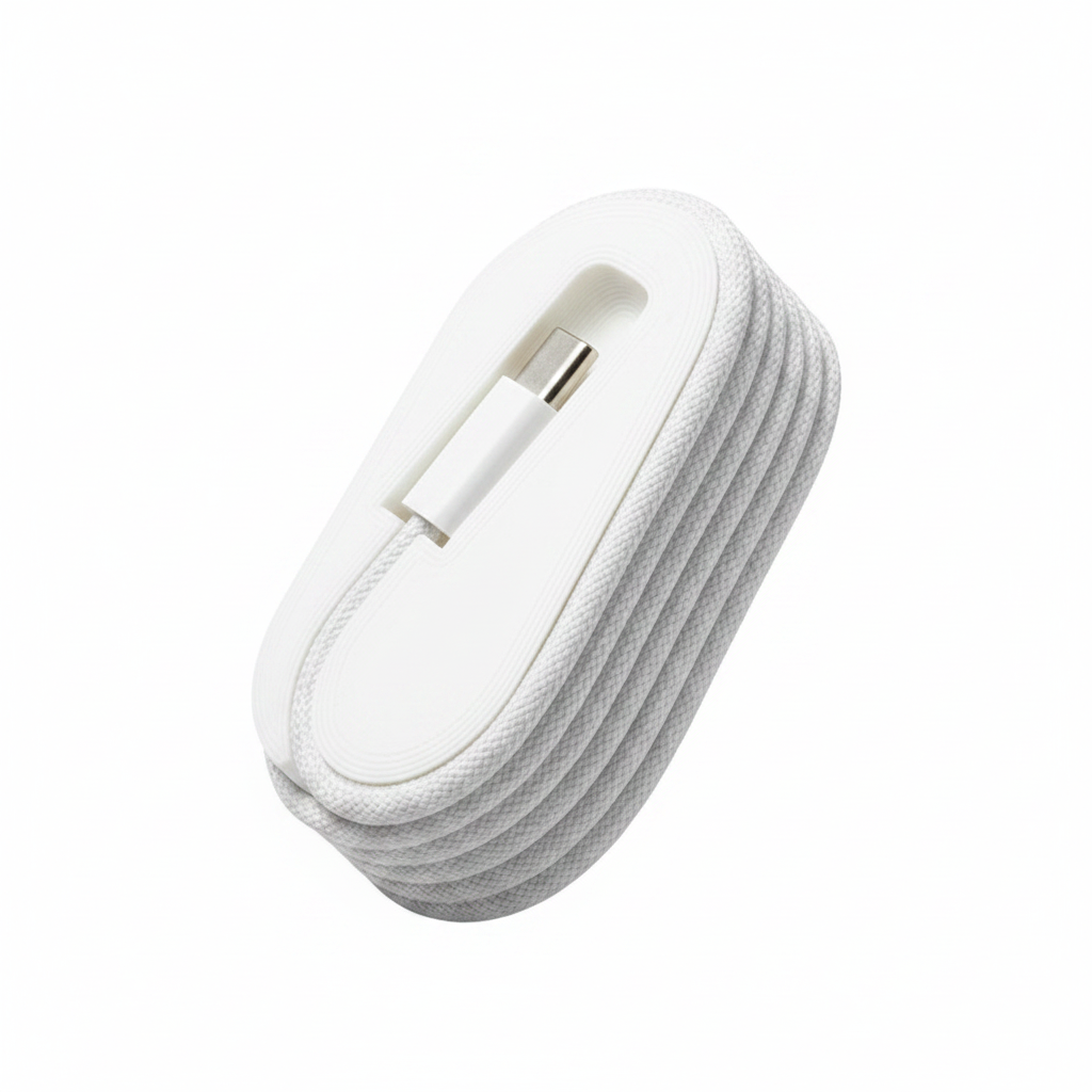 3D printed USB-C cable organizer 45 degree angle