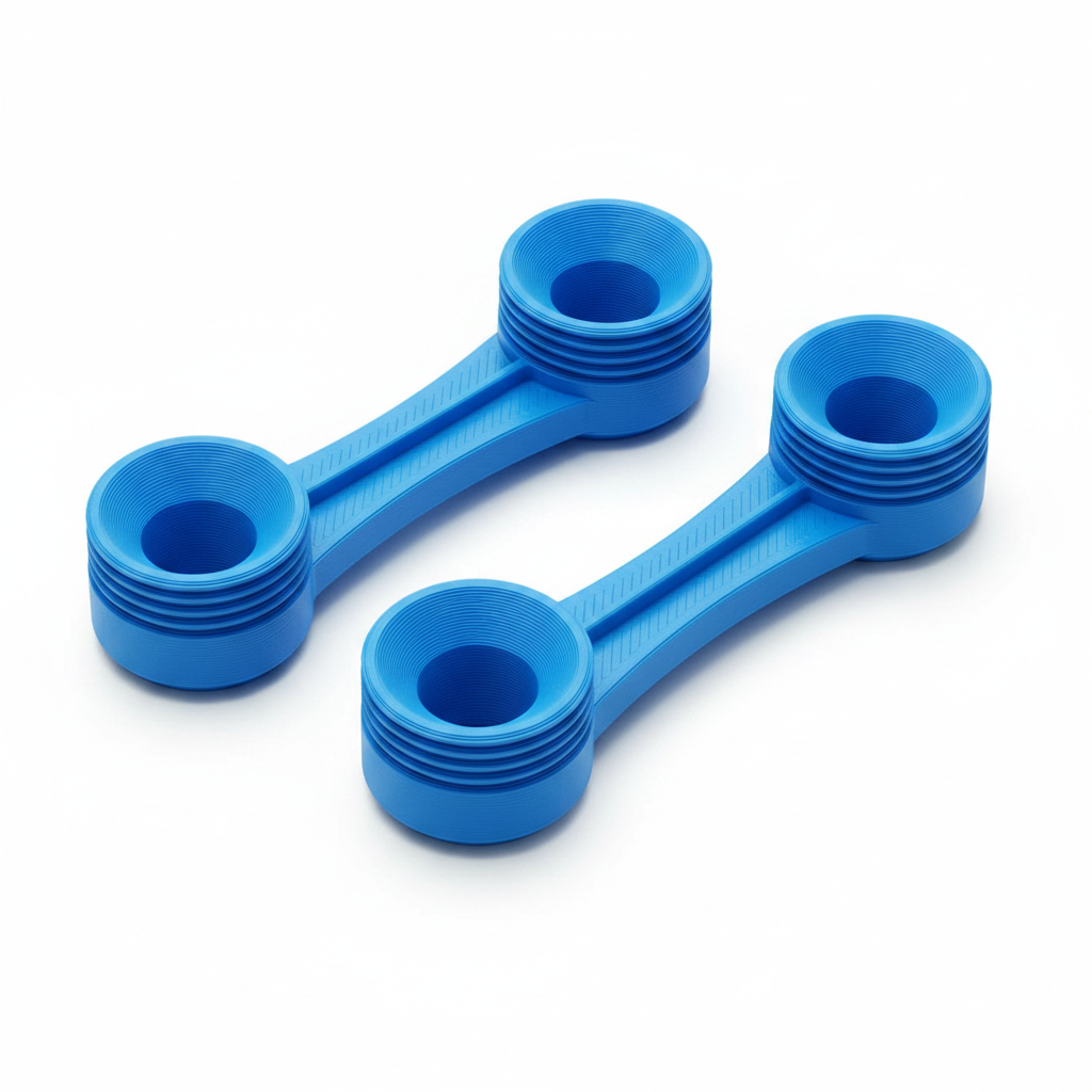 Vedação de radiador 3D azul – ângulo 45°