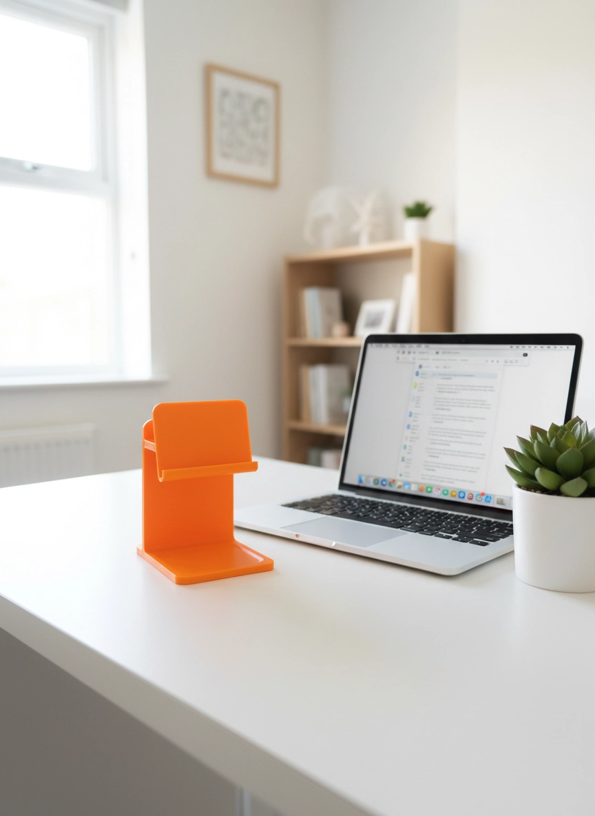 3D Printed iPad & Tablet Stand | Foldable Minimalist Holder | Desk Setup Accessory | Handmade in Ireland | Gift for Him or Her