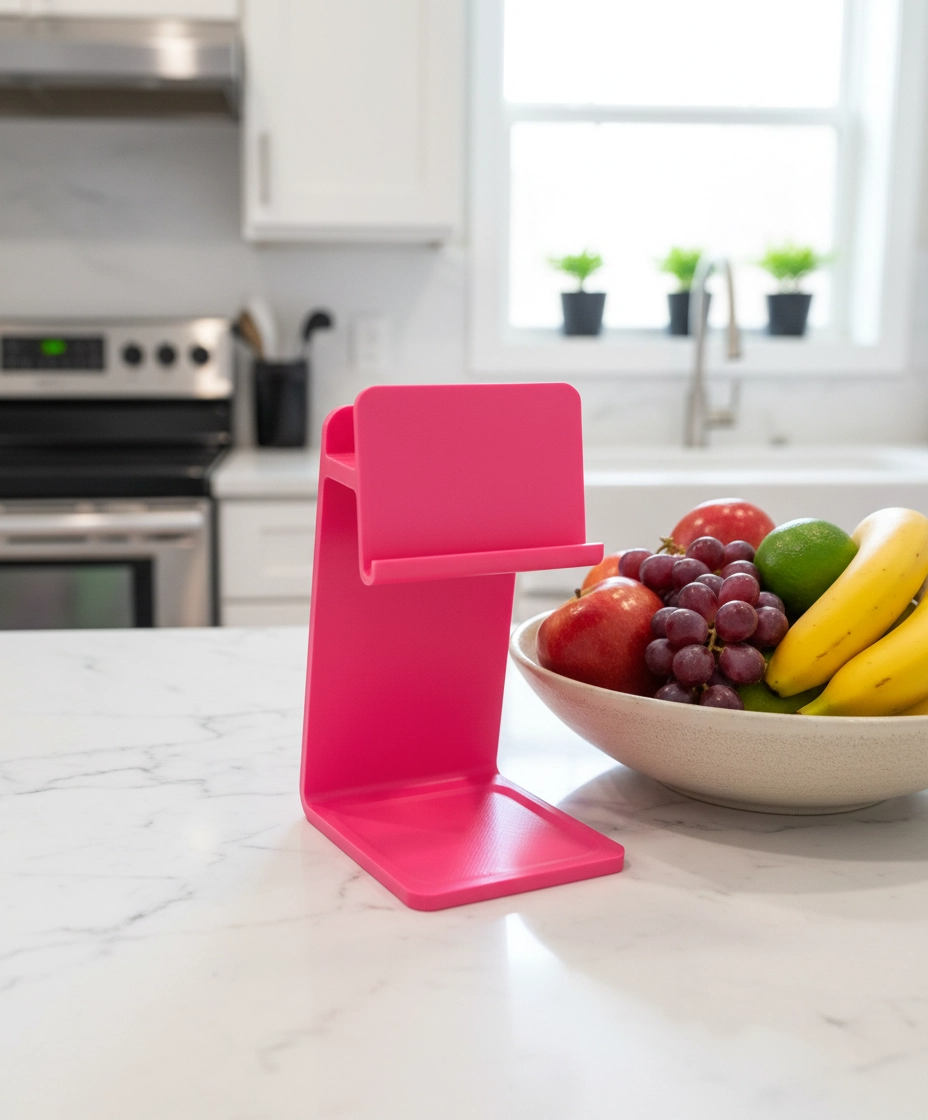 3D Printed iPad & Tablet Stand | Foldable Minimalist Holder | Desk Setup Accessory | Handmade in Ireland | Gift for Him or Her