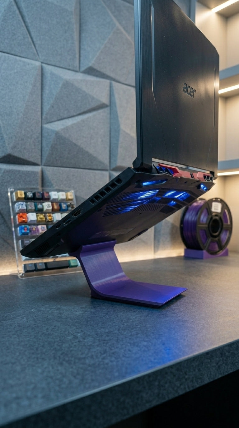 3D Printed Laptop Stand | Ergonomic Riser for MacBook & Notebook | Handmade in Ireland | Desk Organiser | Work From Home Gift